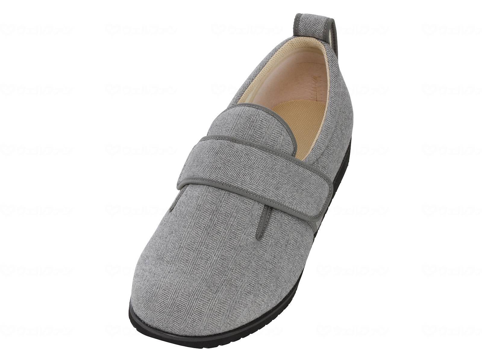 ★8/4-11 P最大27倍★【全国配送可】-ダブルマジックIIヘリンボン/グレー/左3L 徳武産業 1037　JAN 4537944108852 -【W介護用品】