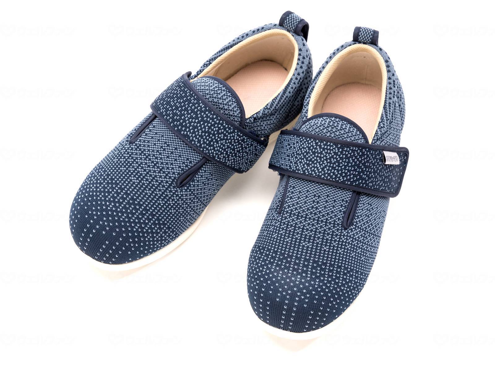 ★ポイント最大16倍★【全国配送可】-ダブルマジックIII ニット/紺/M 徳武産業 1107　JAN 4537944116468 -【W介護用品】