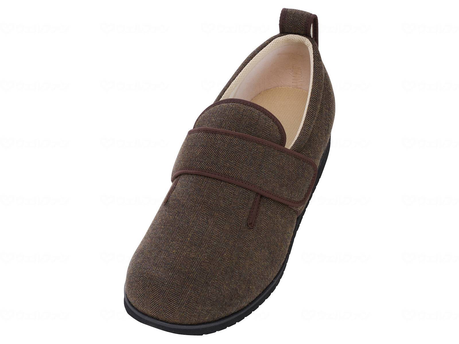 ★6/22-27 P最大27倍★【全国配送可】-ダブルマジックIIヘリンボン　5E/茶/左LL 徳武産業 7023　JAN 4537944139955 -【W介護用品】