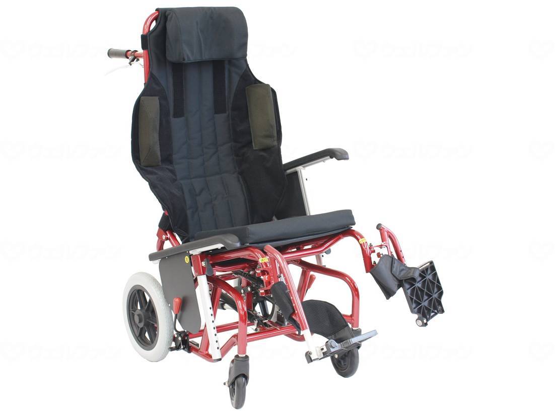 【病院専用商品】 ● パーソナルアジャスト車いす emigo2（えみーご2）/レッド/400幅●メーカー名 カナヤママシナリー●商品説明 利用者様の様々な体型・姿勢に対応できる顔から足元まで安定したシーティングシステム 車椅子での生活時間の長い要介護者や高齢の方のために、様々な体型・姿勢にフィットさせやすくしました。 長時間の利用による姿勢のくずれを防ぎ、安定した座位を維持できる車椅子です。 ●品番 SEB40-1-R ●色 レッド　 ○サイズ：全幅54.4×全長147〜161×全高124/127cm ○座幅：40cm ○座奥行：40cm ○座面高：（前座）42〜54.6cm、（後座）34.8〜42cm ○車輪：（前輪）6インチ、（後輪）12インチ ○ティルト角度：0〜30° ○リクライニング角度：0〜140° ○付属部品：フットブレーキ連動式タックルブレーキ、転倒防止バー、ヘッドサポートクッション、体幹パッド、レッグサポート ●JAN 4560393000934●TAIS 00925-000013介護　施設　福祉★業界最安値に挑戦！専門店ならではの納得価格。★創業25年の信頼と実績！★多くのお客様に選ばれ、累積受注件数35000件突破！★月島堂は90％以上のお客様にご納得いただいております。★お気軽にお見積もりご依頼下さい★お見積りはこちらから★