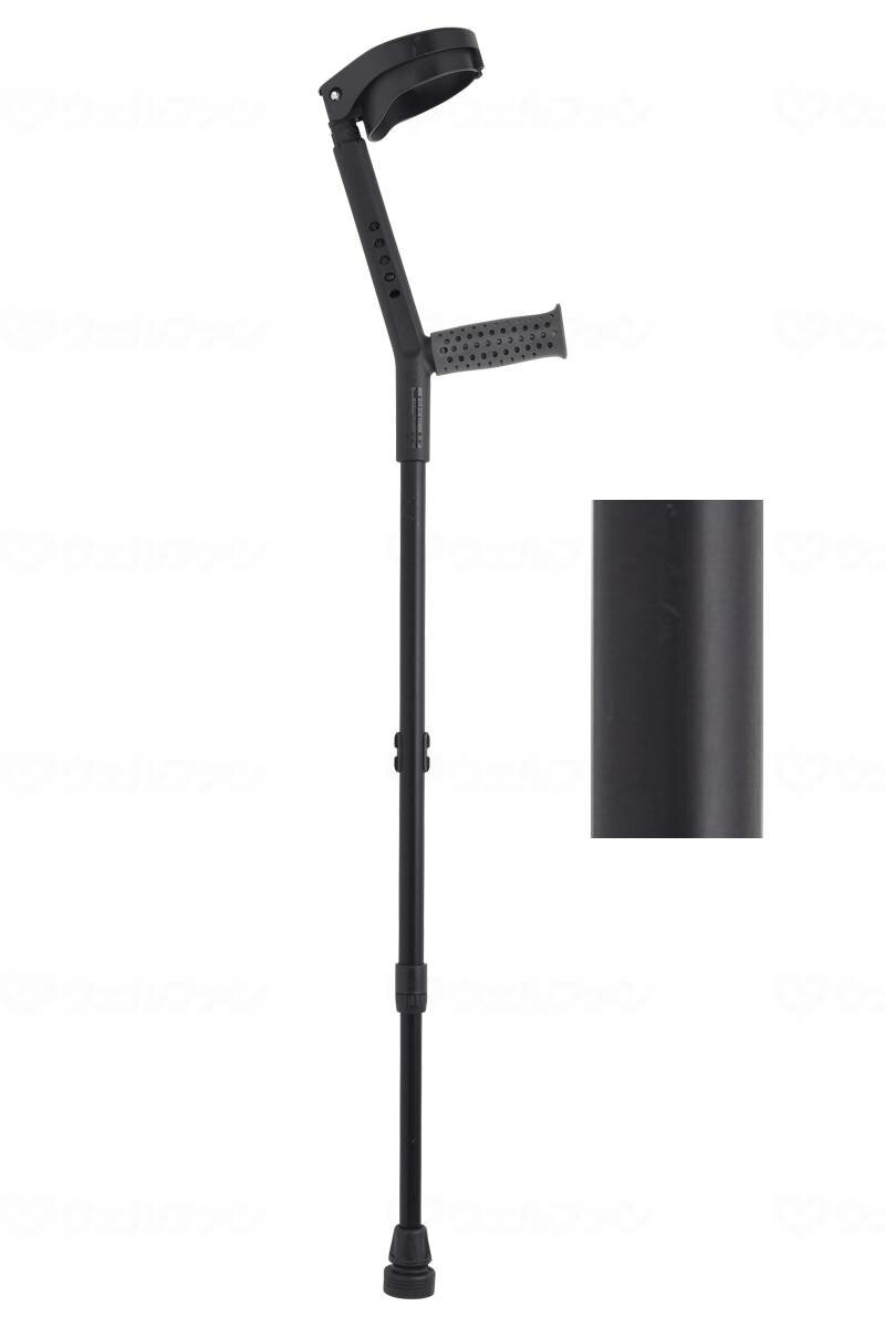 ★ポイント最大16倍★【全国配送可】-OPOドットクラッチレギュラー　1本/ブラック/- プロト・ワン 21-11-1　JAN 4582183393507 00261-000058 -【W介護用品】