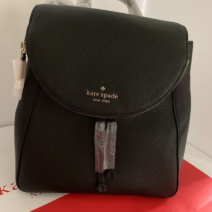 ケイトスペード　レディースバッグ　Kate spade　レイラ ミディアム フラップ バックパック leila medium flap backpack　黒【あす楽対応】