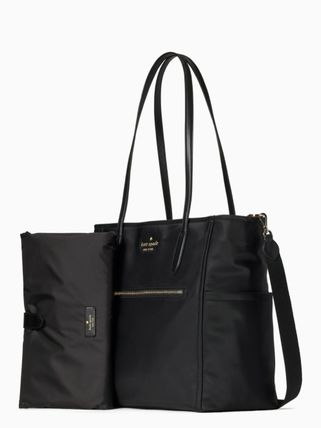 ケイトスペード レディースバッグ KATE SPADE ナイロン チェルシー ベビー トートバッグ 黒 ブラック おむつ替えシート付