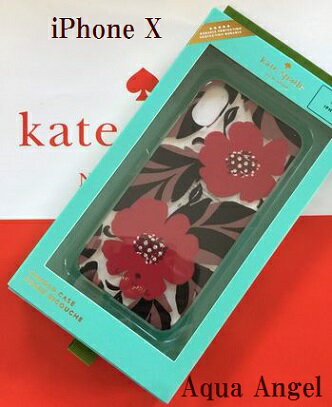 ケイトスペード　Kate spade　アイフォンケース X/Xs iphone ジュエル ポピー フィールド 代引き不可【あす楽対応】