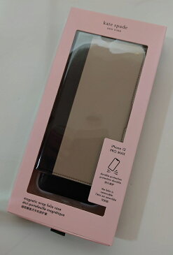 ケイトスペード iPhone Case 12Pro Max Kate spade アイフォン ケース 手帳型と単品使用 iPhone 12Pro  Max ブラック/ベージュ バイカラー 代引き不可【あす楽対応】