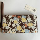 トリーバーチ 長財布 レディース トリーバーチ　レディース長財布　 TORY BURCH EMERSON PRINTED WRISTLET ZIP CONTINENTAL お花柄