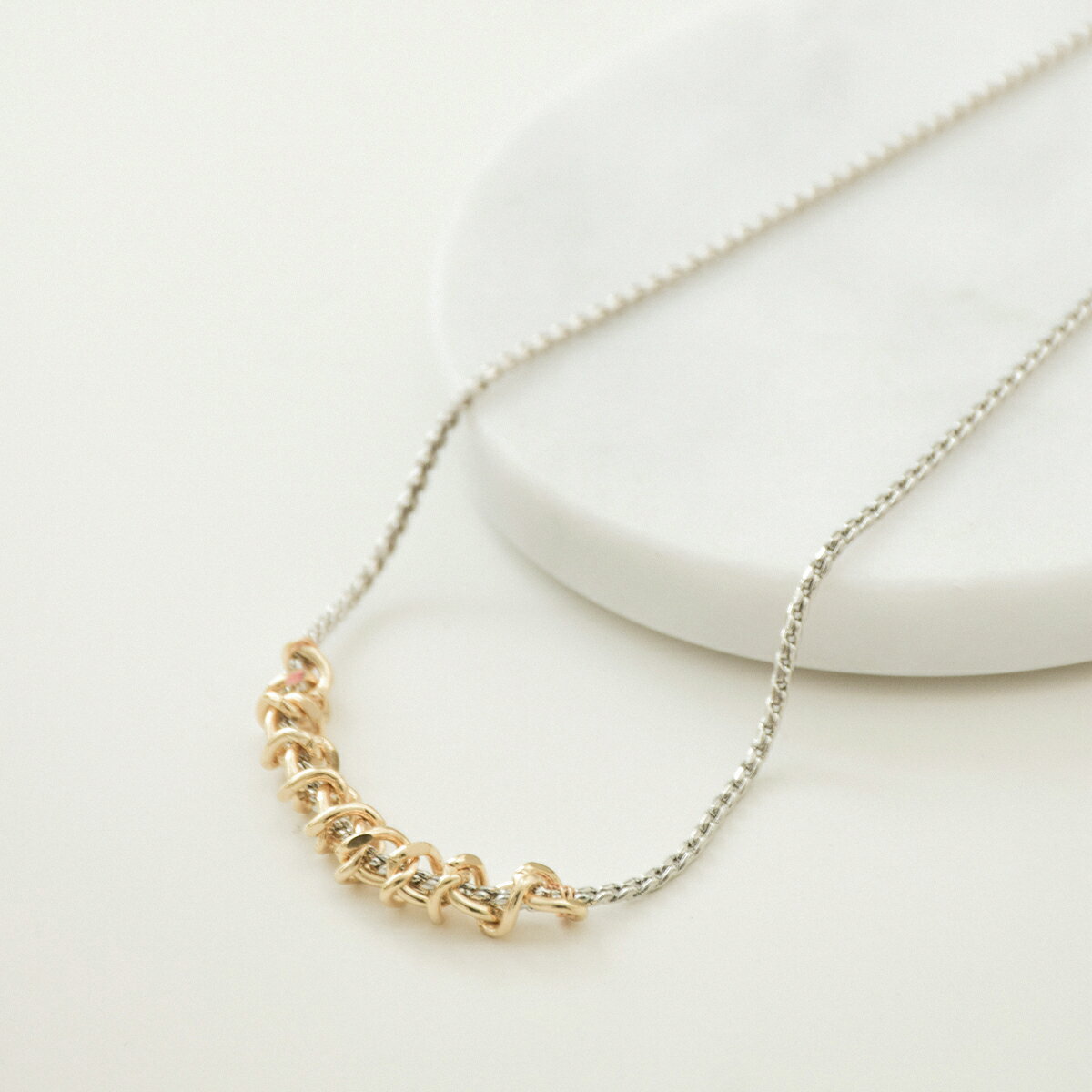 （tukn.accessory） チェーン ネックレス ゴールド シルバー トレンド レディース カジュアル アクセサリー ジュエリー 人気 流行 おしゃれ ブランド 女性 プレゼント ギフト 送料無料のサムネイル