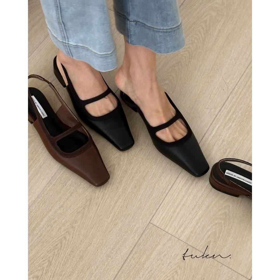 【SUMMER SALE 30%OFF】バックストラップパンプス フラット ローヒール パンプス バックストラップ レディース ブラック 黒 ホワイト 白 柔らかい 歩きやすい 履きやすい ぺたんこ きれいめ 大人 カジュアル 通勤 仕事 おしゃれ 春 トゥクン tukn [ 1-383-6-c ]のサムネイル