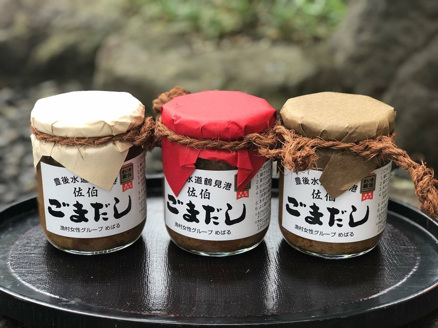 ごまだし3本セット だし 出汁 ダシ 食べ比べ お取り寄せ お取り寄せグルメ 出汁セット 万能調味料 調味料セット 鯛だし 自宅用 簡単ご飯 簡単 混ぜるだけ アジ エソ 鯛 ごまだしうどん ディップ 漁師飯 大分県 大分 お土産 佐伯市のサムネイル