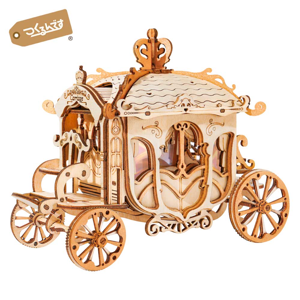 【公式】つくるんです 「アンティークワゴン」TG506/あんしん日本語説明書・サポート付 3Dウッドパズル 手作り 工作 おうち時間 父の日 母の日 誕生日 知...