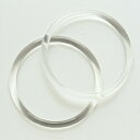 プラスチック 持ち手 リング 特大 クリア 内径:約14.5cm・外径:約17cm 2個入 プラスチックリング 夏持ち手 PPバンド まるい 持ちやすい プラ