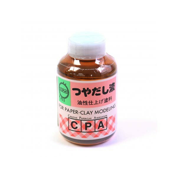 ニス 仕上げ塗料 つやだし液(小) 工作用 100cc 粘土ニス ねんど作品 自由工作 夏休み 親子ねんど 親子工作 図工 粘土遊び おままごと 入園入学 コーティング剤