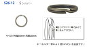 【お徳用】押二重丸カン 内径20mm 　シルバー　30個入