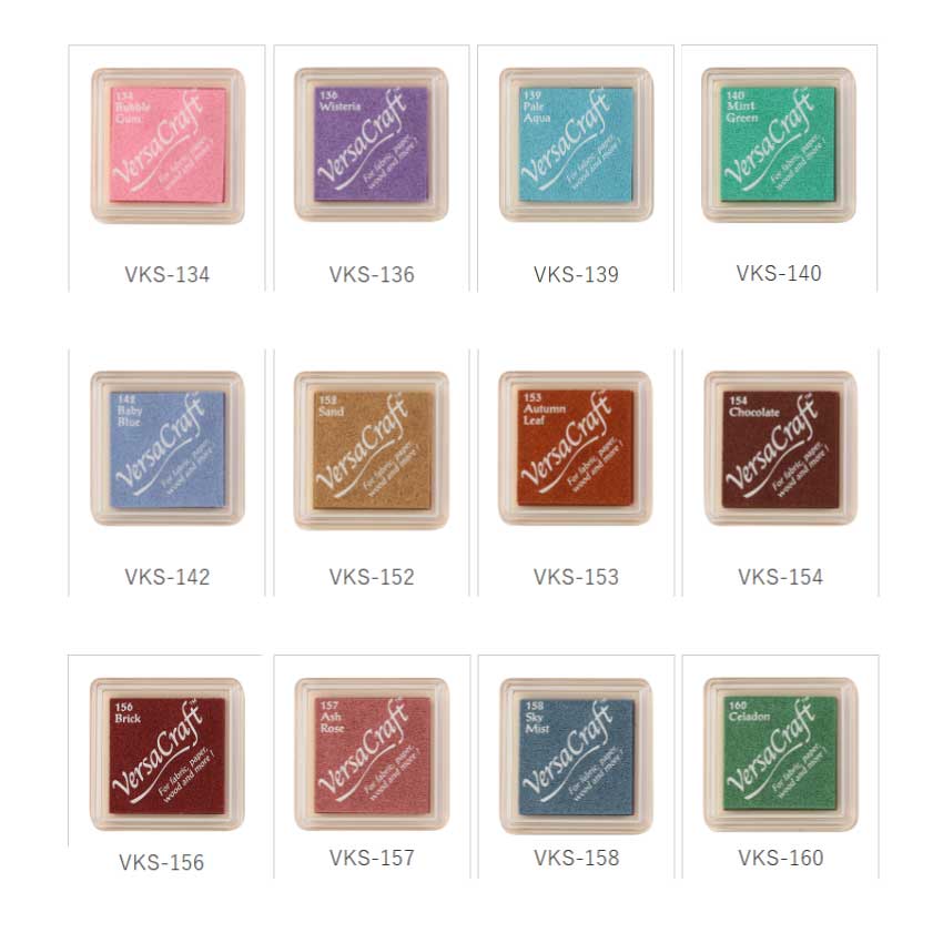 スタンプインク バーサクラフトSサイズ 消しゴムはんこ はんこ 布 紙 木材 革 オリジナルアイテム col.21-30