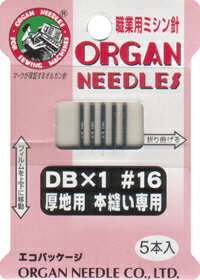 サイズ : 16入り数 : 5本工業用（職業用）1本針本縫ミシン針の厚地用タイプです。世界のトップブランドオルガン針極厚布用