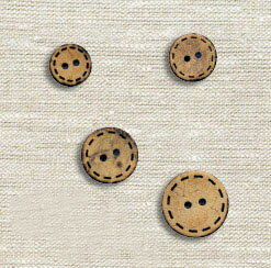 【RSS期間 P5倍】 ナチュラルな素材感 やしの実 ボタン 13〜20mm CG-1305_1308 | つくる楽しみ