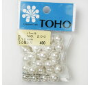 TOHO パール ビーズ 白 丸 10mm 約30粒入 No.200 | つくる楽しみ