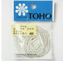 TOHO パール ビーズ 白 丸 3mm 約395粒入 No.200 つくる楽しみ