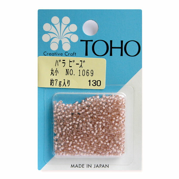 ビーズ 丸小 トーホー 11/0 No.1069　着色ラスター 赤・ピンク TOHO