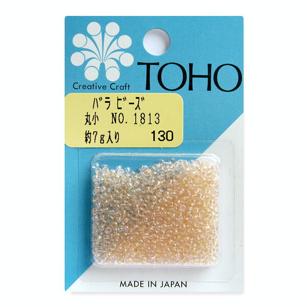 Glass Beads - ビーズ 丸小 トーホー 11/0 No.1813　着色オーロラ 黄・オレンジ・茶 TOHO