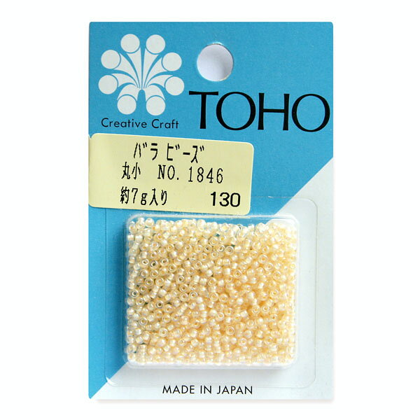 ビーズ 丸小 トーホー 11/0 No.1846　着色オーロラ 黄・オレンジ・茶 TOHO