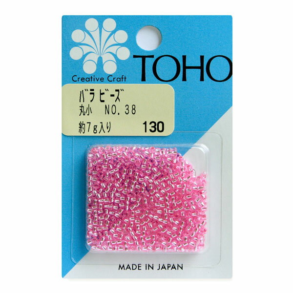 ビーズ バラビーズ トーホー 丸小 No.38　銀メッキ・着色