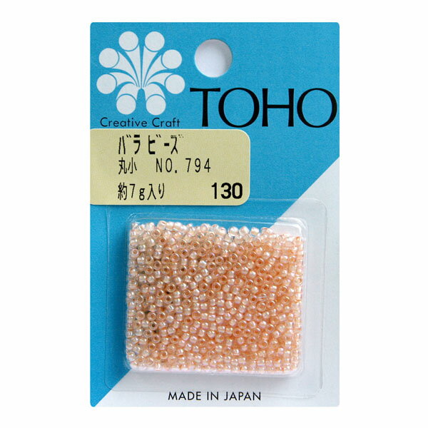 ビーズ 丸小 トーホー 11/0 No.794 着色オーロラ 赤 ピンク TOHO