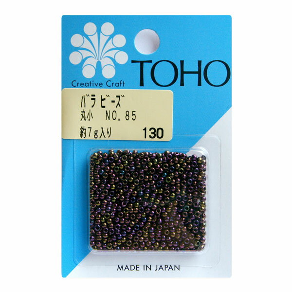 Rakuten - ビーズ 丸小 トーホー 11/0 No.85　玉虫 白・黒・グレー TOHO