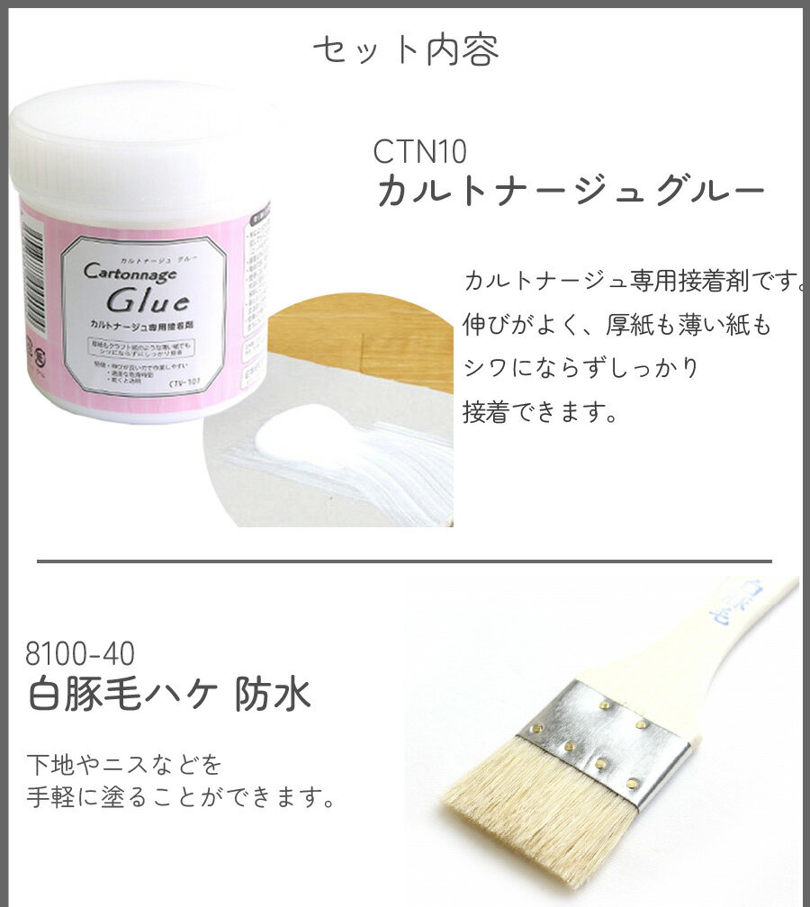 カルトナージュ 基本のお道具 4点セット カル...の紹介画像2