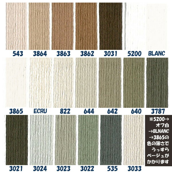 DMC 刺繍糸 刺しゅう糸 25番 8m Art117 グレー系1 白 ECRU BLANC レーヨン100％ 光沢 滑らか ソフト しなやか 輝き 高級感 2