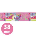 USAジャガード織リボン TULA PINK -チュラ・ピンク- ミシン 38mm巾 (50cm単位の切売り)