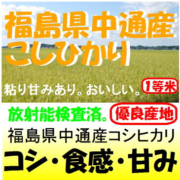 福島県中通産コシヒカリ令和元年産1等米・特A米10kg