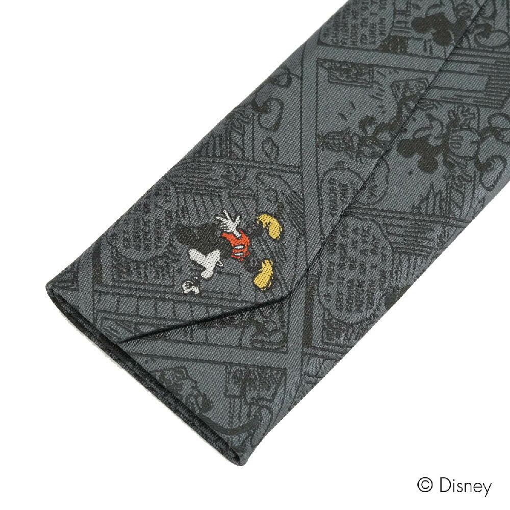 メガネケース DISNEY ディズニー ミッキー コミック柄 グレー ブランド キャラクター折りたたみ マルチ..