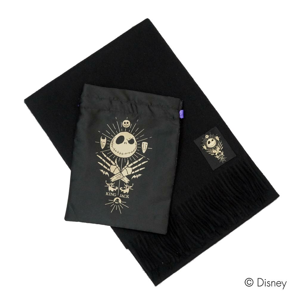 ディズニー　マフラー＆巾着袋セット ナイトメアー・ビフォア・クリスマス送料無料ブランド キャラクタ..