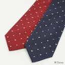 チェックネクタイ ディズニー／ネクタイ 　(グレンチェック柄) ネイビー レッド Disney necktie シルク100%プレゼント ギフト新生活 新社会人 新入社員 フレッシャーズ ブランドネクタイ ネクタイブランド 送料無料敬老の日キャラクター