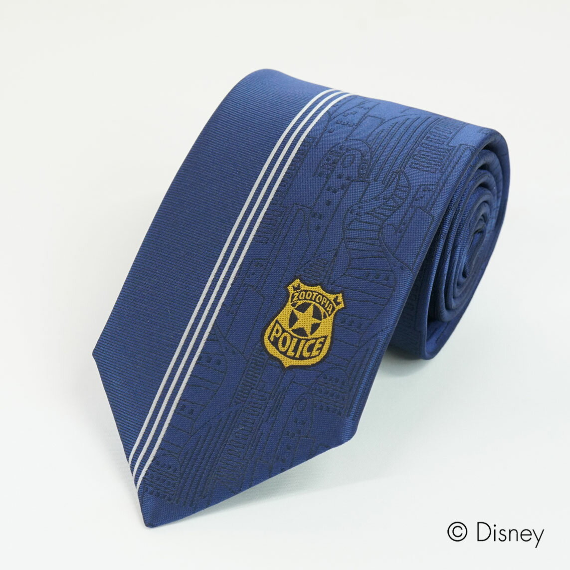 ネクタイ DISNEY ディズニー ズートピアワンポイント柄ネイビー ブブランド キャラ...