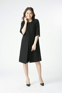 【ブラックフォーマル】【夏用】【あす楽】【即日発送】【送料無料】喪服オールシーズンM/L/LLレディースバッグ/アクセサリー無料05P07Nov15