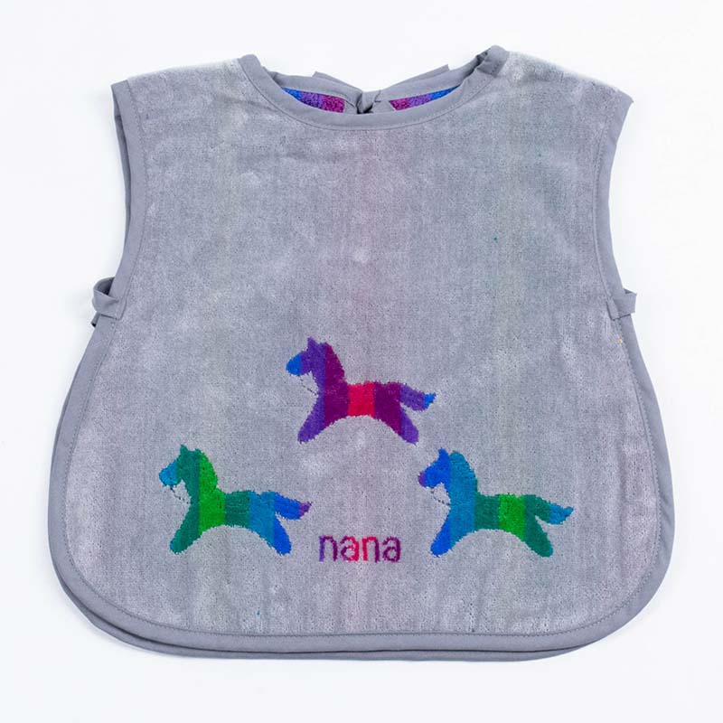 【送料込み】エプロン　横浜ナナ　湘南ナナ　NANA　子供前掛け　ポニー グレー多色