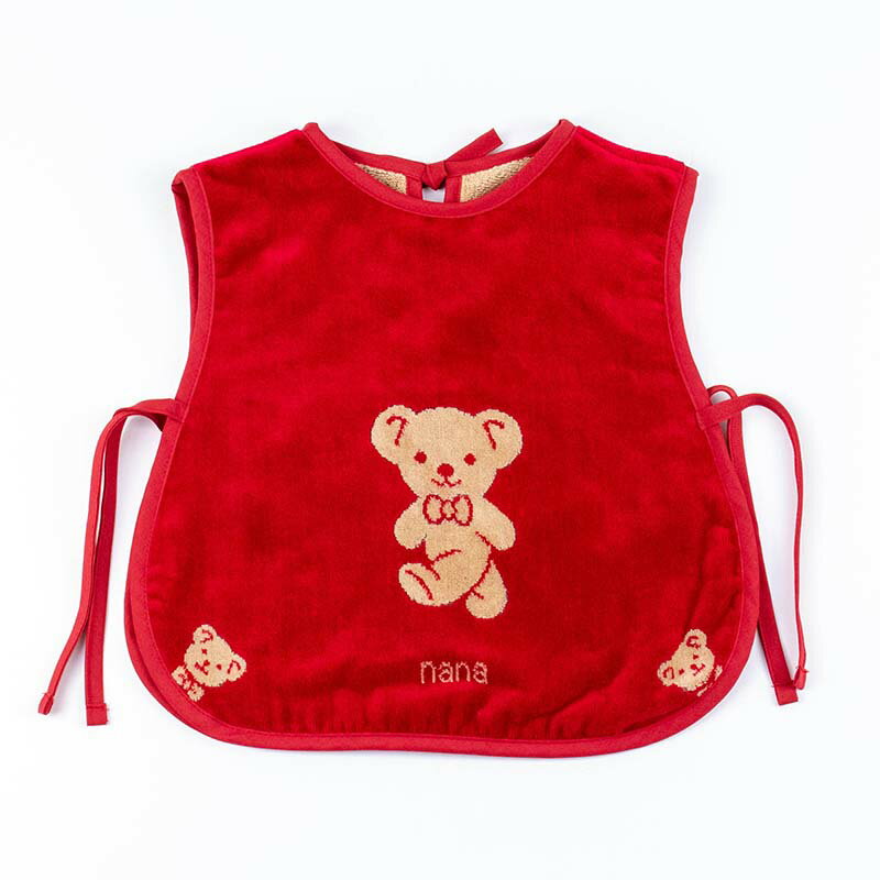 Rakuten - 【送料込み】エプロン　横浜ナナ　湘南ナナ　NANA　子供前掛け　ベア アカベージュ　nn-kep1B