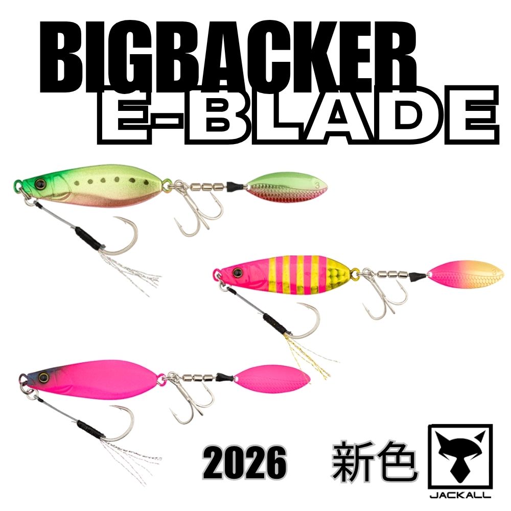Rakuten - 【NEWカラー】ビッグバッカー E-BLADE W ブレードジグ 30g 40g 60g サーフ ヒラメ 青物 遠投 高速巻き 強波動 アピール Wブレード サーフゲーム 定番カラー