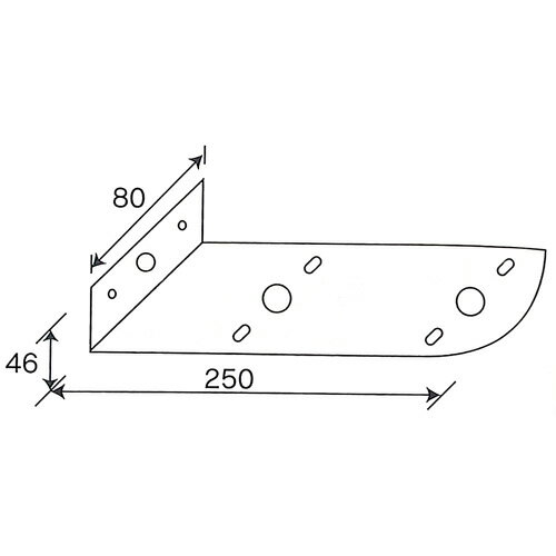 サイドマーカーランプの取付用ブラケット◎【IKKマーカーステー（L-111/ステンレス）】