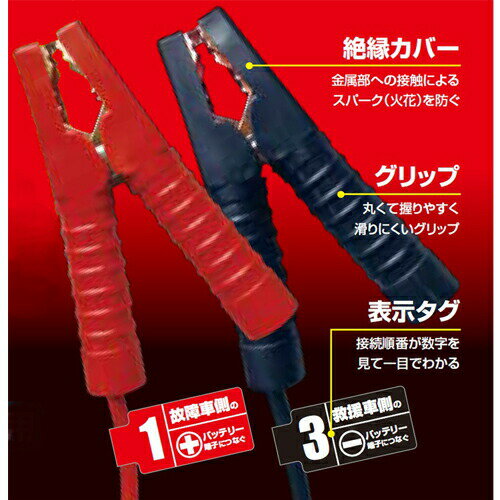 BP-G205 �֡������������֥� 12/24V 200A 5.0m��/���ȥ�å����� �������� �ȥ�å� �� �ڼ�ư�� ���̼� ���Ѽ� �Хåƥ꡼�夬�� ������­ �����֥� �Хåƥ꡼�����֥� �۵޻� ɬ���� �쥹���塼 �Хåƥ꡼��³ JB 9894205