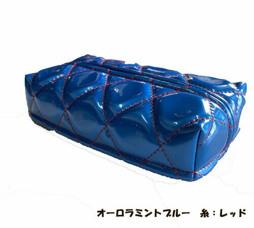 Rakuten - 【受注製作】薄型箱ティッシュがついてこの価格☆【オーロラキルトティッシュカバー】レザー キルト