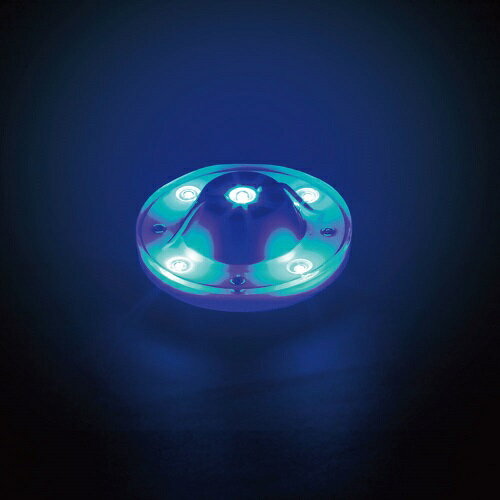 驚異の明かるさ！！1ワットLEDを5個搭載☆【LED5ハイパワーバスマーカーランプ専用ユニットブルーDC24V/DC12V共用】