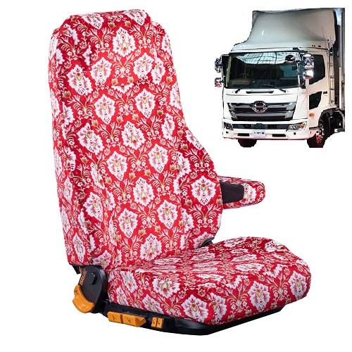 新格子シートカバー　17レンジャー標準/ワイド車（平成29年5月-現行）運転席のみ　/　日野4トン　ひの　ヒノ　レンジャー　新格子　ハイグレード　合皮　ファブリック
