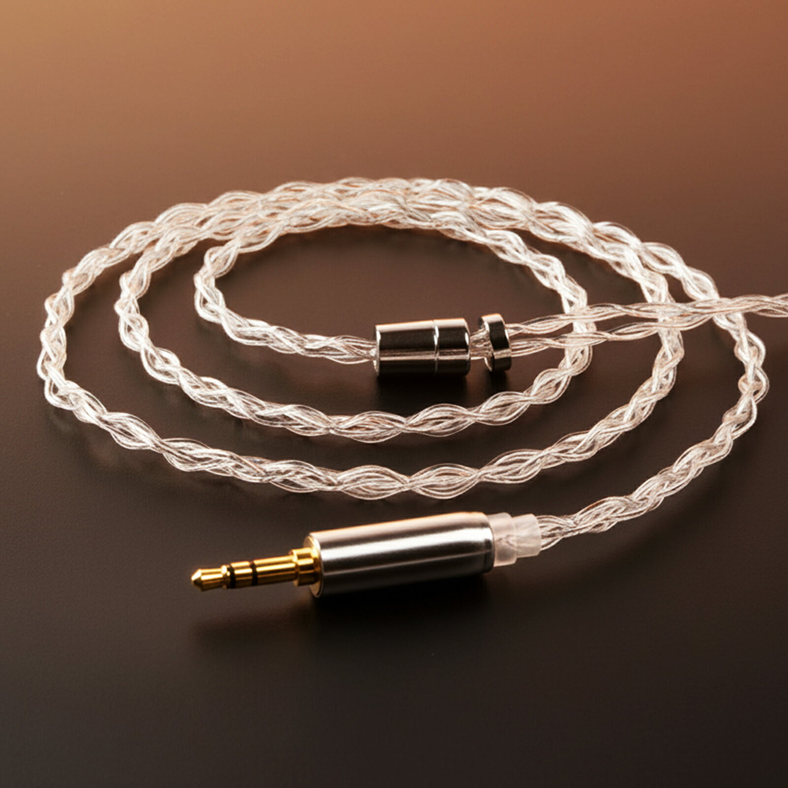 0.78mm 2pin イヤホンアップグレードケーブル 4.4mm 5極バランスプラグ 99.99%純度...