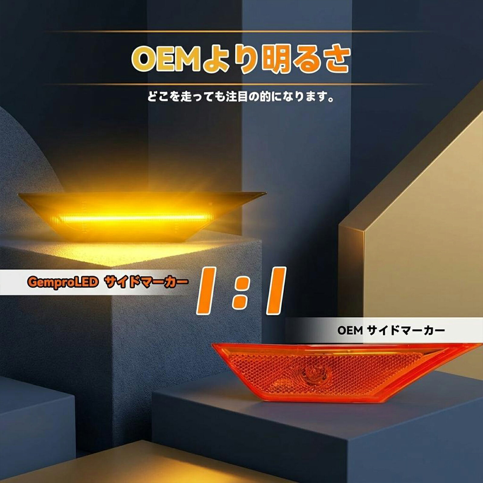 樂天商城 - ホンダ シビック 10世代目 FK7 FK8 FC1 用 LED サイドマーカー クーペ/セダン/ハッチバック タイプR/スポーツ/ツーリング フロントフェンダー ウインカー 全点滅 車検適合 2個セット