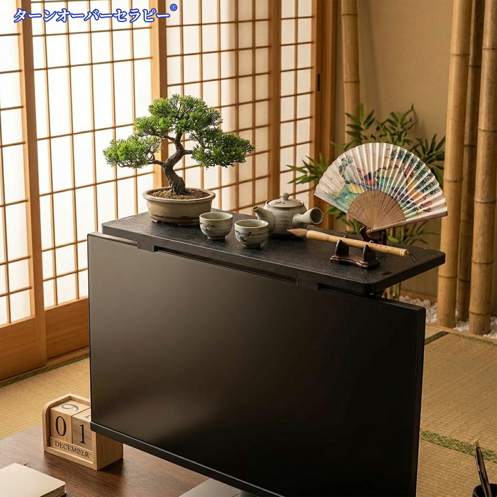 樂天商城 - モニター/テレビ ディスプレイボード 上棚 幅47.6cm 奥行20.6cm 耐荷重3kg 湾曲モニター対応 小物収納 工具不要 DPR04