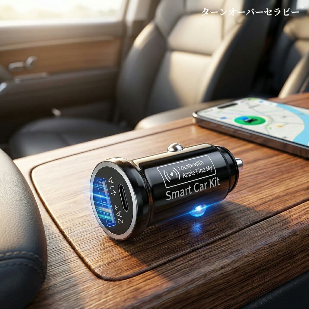 【2025年新登場 車用エアタグ&シガーソケット充電器】AirTag 車 エアタグ 紛失防止タグ 12V さがす gps スマートタグ 小型 gpsタグ airタグ GPSトラッカー Apple「探す」のみ対応 シガーソケット 全地球測位 車両追跡/全球測位/盗難防止/iOS 専用/MFI 認証済/長寿命設 ZAA