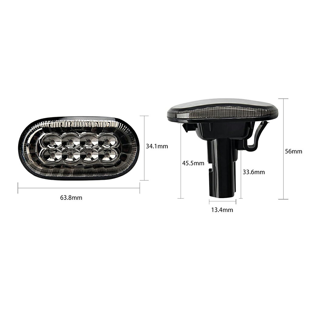 ジムニー JB64/JB74/JC74 専用 LEDサイドマーカー ウィンカーランプ スモークレン...